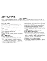 Preview for 36 page of Alpine CDE-143BT Reference Manual