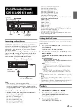 Предварительный просмотр 21 страницы Alpine CDE-150 Owner'S Manual