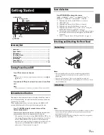 Предварительный просмотр 9 страницы Alpine CDE-153BT Owner'S Manual