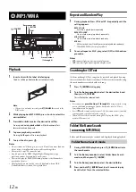 Предварительный просмотр 12 страницы Alpine CDE-154BT Operating Instructions Manual