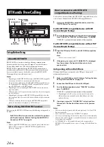 Предварительный просмотр 24 страницы Alpine CDE-154BT Operating Instructions Manual