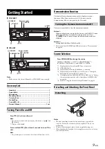 Предварительный просмотр 9 страницы Alpine CDE-163BT Owner'S Manual