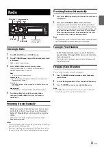 Предварительный просмотр 11 страницы Alpine CDE-163BT Owner'S Manual