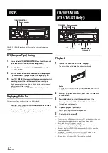 Предварительный просмотр 12 страницы Alpine CDE-163BT Owner'S Manual