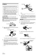 Предварительный просмотр 52 страницы Alpine CDE-163BT Owner'S Manual