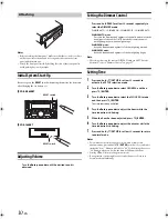 Предварительный просмотр 8 страницы Alpine CDE-164EBT Operating Instructions Manual