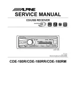 Alpine CDE-180R Service Manual предпросмотр