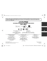 Alpine CDE-183BT Quick Reference Manual предпросмотр