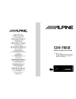 Alpine CDE-7831E Owner'S Manual предпросмотр