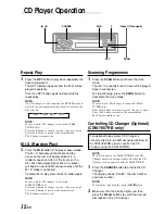 Предварительный просмотр 14 страницы Alpine CDE-7853R Owner'S Manual