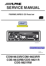 Alpine CDE-9821R Service Manual preview