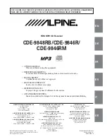 Preview for 1 page of Alpine CDE-9846R Owner'S Manual