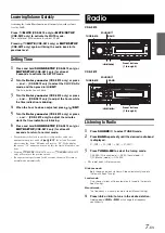 Предварительный просмотр 9 страницы Alpine CDE 9872 - Radio / CD Owner'S Manual