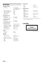 Preview for 26 page of Alpine CDE-9872R Owner'S Manual