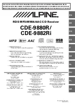 Alpine CDE-9880R Owner'S Manual предпросмотр