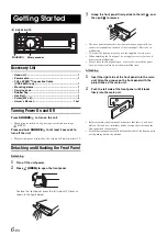 Предварительный просмотр 8 страницы Alpine CDE-9880R Owner'S Manual