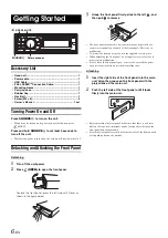 Предварительный просмотр 8 страницы Alpine CDE-9882RSi Owner'S Manual