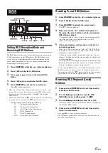 Предварительный просмотр 11 страницы Alpine CDE-9882RSi Owner'S Manual