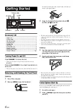 Preview for 8 page of Alpine CDE-9886R Owner'S Manual