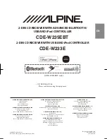 Preview for 1 page of Alpine CDE-W233E Owner'S Manual