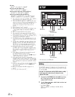 Предварительный просмотр 22 страницы Alpine CDE-W233R Owner'S Manual