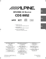 Alpine CDE9852 - Radio / CD Owner'S Manual предпросмотр