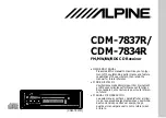 Предварительный просмотр 1 страницы Alpine CDM-7834R Owner'S Manual