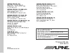 Предварительный просмотр 2 страницы Alpine CDM-7834R Owner'S Manual