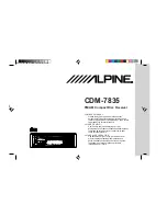 Предварительный просмотр 1 страницы Alpine CDM-7835 Owner'S Manual