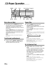 Предварительный просмотр 16 страницы Alpine CDM-7856R Owner'S Manual