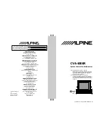 Предварительный просмотр 1 страницы Alpine CVA-1000R Owner'S Manual