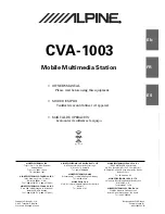 Предварительный просмотр 1 страницы Alpine CVA-1003 Owner'S Manual