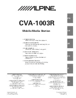 Alpine CVA-1003R Owner'S Manual предпросмотр