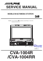 Alpine CVA-1004R Service Manual предпросмотр