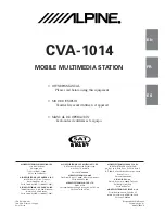 Предварительный просмотр 1 страницы Alpine CVA-1014 Owner'S Manual