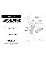 Preview for 1 page of Alpine CXA-B200NK Installation Manual