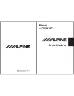 Alpine DCS-BT1 User Manual предпросмотр