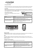 Предварительный просмотр 4 страницы Alpine DPR-RDS1 Owner'S Manual