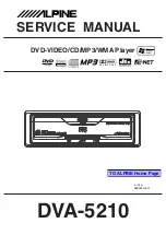 Предварительный просмотр 1 страницы Alpine DVA-5210 Service Manual