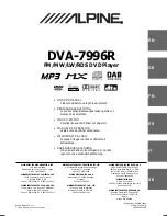 Alpine DVA-7996R Owner'S Manual preview