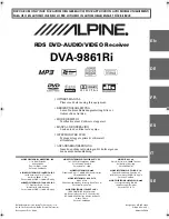 Preview for 1 page of Alpine DVA-9861Ri Owner'S Manual