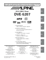 Alpine DVE-5207 Owner'S Manual предпросмотр