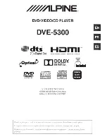 Предварительный просмотр 37 страницы Alpine DVE-5300 Owner'S Manual