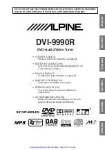 Предварительный просмотр 3 страницы Alpine DVI-9990R Owner'S Manual