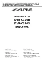 Alpine DVR-C320R Owner'S Manual preview