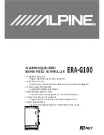 Alpine ERA-G100 Owner'S Manual preview