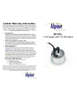 Alpine FG101L Instruction Manual preview