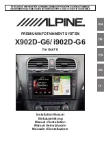 Alpine i902D-G6 Installation Manual предпросмотр