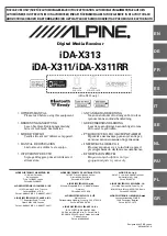 Предварительный просмотр 1 страницы Alpine iDA-X311 User Manual