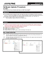 Alpine iLX-407 Software Update предпросмотр